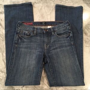 J Crew Factory 26 Hipslung straight leg jeans GUC
